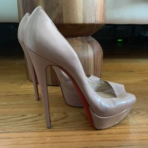Authentic Christian Louboutin Lady Peep toe